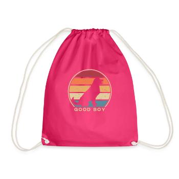 Good Boy Quadrupède Wauwau Mâle Propriétaire de - Sac de sport léger - fuchsia - Devant