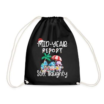 Gnome Semi-Annual Report Still Cheeky - Drawstring Bag - black - Front