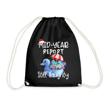 Gnome's Semi-Annual Report Still Cheeky - Drawstring Bag - black - Front