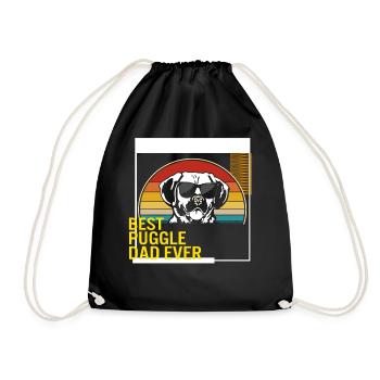 Meilleur t-shirt Puggle Dad Ever - Sac de sport léger - noir - Devant