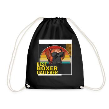 Bestes Boxer Dad Ever T-Shirt - Turnbeutel - Schwarz - Vorne
