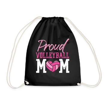 Joueuse de volleyball Équipe Maman Mère - Sac de sport léger - noir - Devant