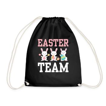 Équipe de Pâques Easter Easter Easter Easter Egg Lapin de Pâques - Sac de sport léger - noir - Devant