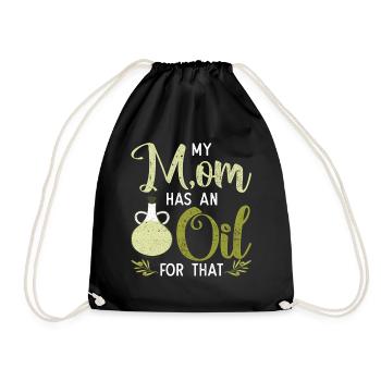 Vintage Ma mère a une huile pour ça - Sac de sport léger - noir - Devant