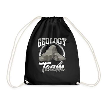 Geology Team Profession Geologist Geology Student - Drawstring Bag - black - Front
