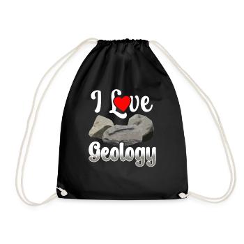 J’adore la géologie géologie étudiant géologue profession - Sac de sport léger - noir - Devant