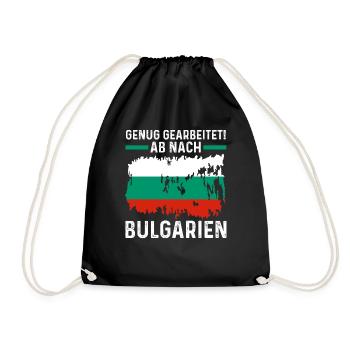 Balkan Urlaub Bulgare Bulgarien - Turnbeutel - Schwarz - Vorne