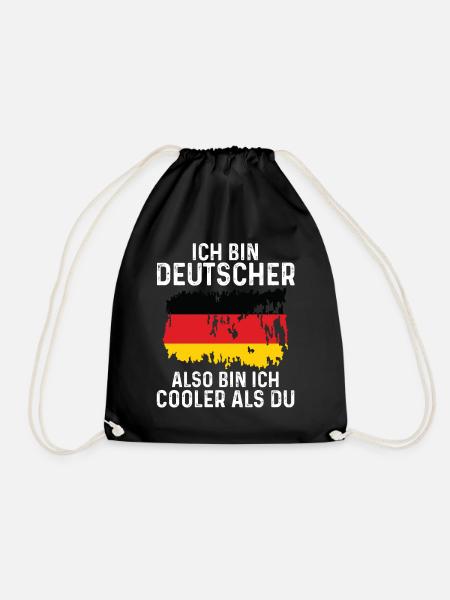 Deutschland Deutscher Deutsches - Turnbeutel - Schwarz