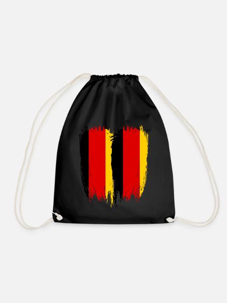 Deutschland Flagge Deutschland - Turnbeutel - Schwarz