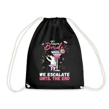 Team Bride JGA Enterrement de vie de garçon Polter Girls - Sac de sport léger - noir - Devant