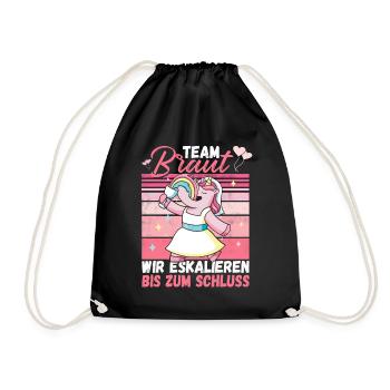 Team Bride JGA Enterrement de vie de garçon Polter Girls - Sac de sport léger - noir - Devant