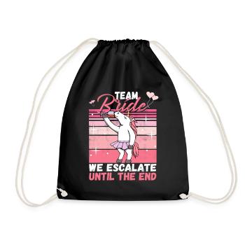 Team Bride JGA Enterrement de vie de garçon Polter Girls - Sac de sport léger - noir - Devant