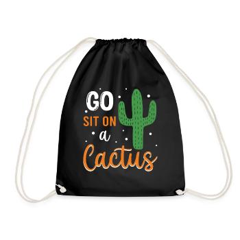 Allez vous asseoir sur un cactus - Western Sugaro Flowers - Sac de sport léger - noir - Devant