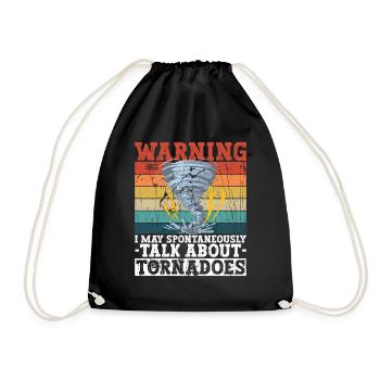 Tornado Meteorologist Weather Climate Weather Forecast - Drawstring Bag - black - Front