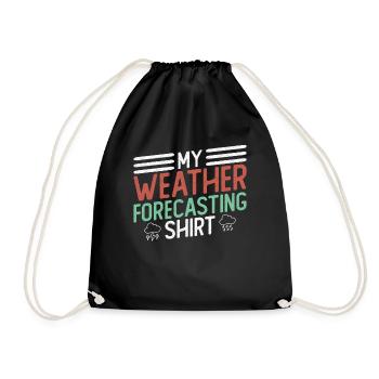 Météorologue Météo Climat Prévisions Météo - Sac de sport léger - noir - Devant