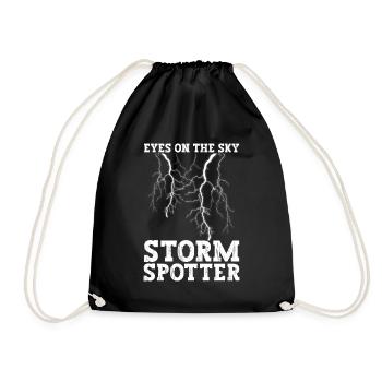 Météorologue Tempête Météo Climat Prévisions météo - Sac de sport léger - noir - Devant
