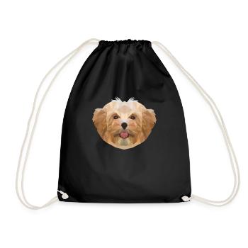 Chien Quadrupède Wauwau Propriétaire de chien - Sac de sport léger - noir - Devant