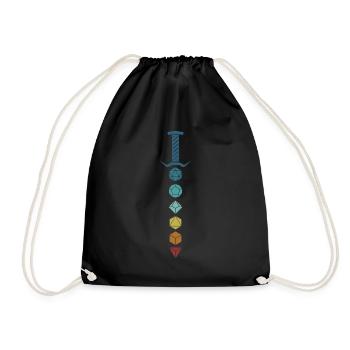 PnP RPG Jeu de rôle Tabletop Maître de jeu Pen - Sac de sport léger - noir - Devant