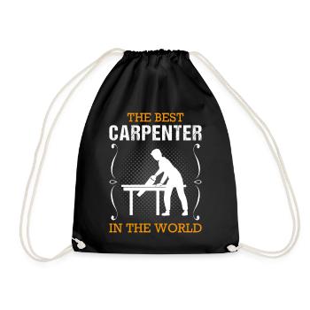 Carpenter Profession Carpenter Craftsman Gift - Drawstring Bag - black - Front