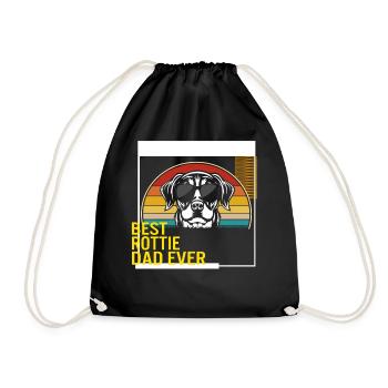 Meilleur t-shirt Rottie Dad Ever - Sac de sport léger - noir - Devant