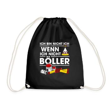 Ich Bin Nicht Ich Wenn Ich Nicht Böller Feuerwerk - Turnbeutel - Schwarz - Vorne