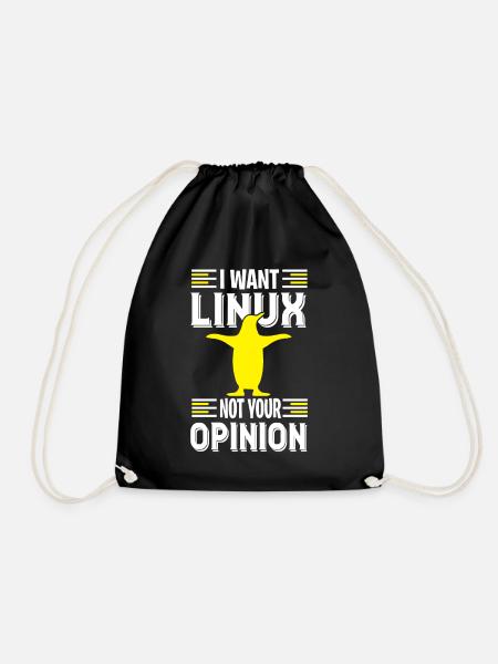 Je veux Linux du Nerd et pas de geeks - Sac de sport léger - noir