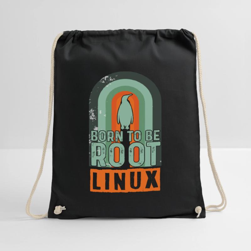 Né pour être Root Retro Linux Nerd Coding Geek Sac de sport léger