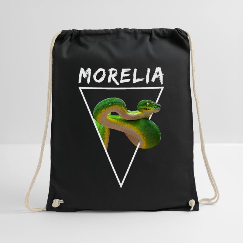 Green Tree Python Morelia Viridis Snake Owner Drawstring Bag