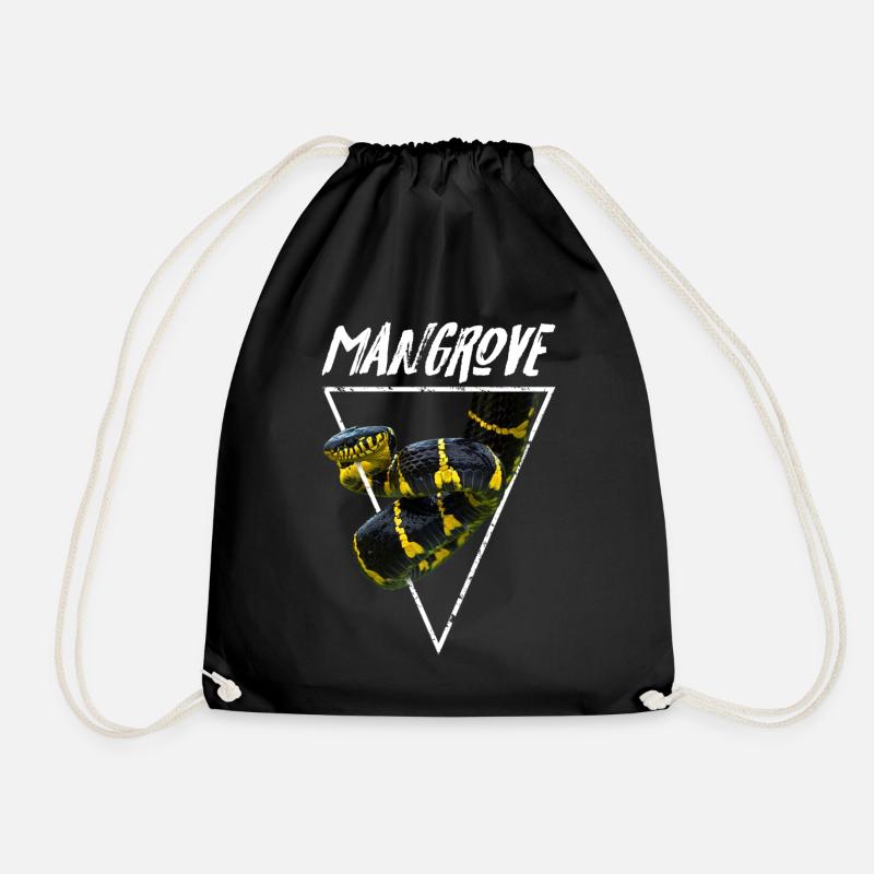 Mangrovenschlangen-Gift-Schlangenpfleger - Turnbeutel - Schwarz