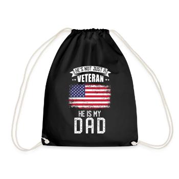 Veteran Papa USA - Turnbeutel - Schwarz - Vorne