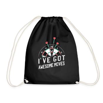 Jeu de fléchettes Dartboard Darts Darts Darts Player - Sac de sport léger - noir - Devant