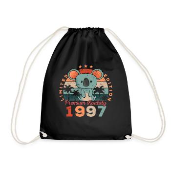 Année de naissance 1997 Anniversaire Koala Koala Bear - Sac de sport léger - noir - Devant