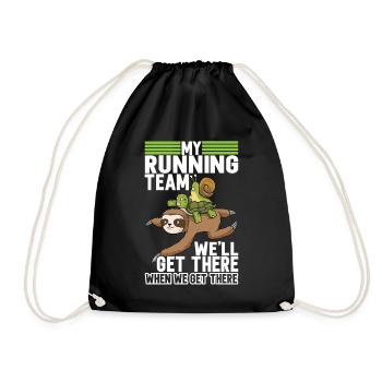 Jogging Sport Dicton amusant - Sac de sport léger - noir - Devant