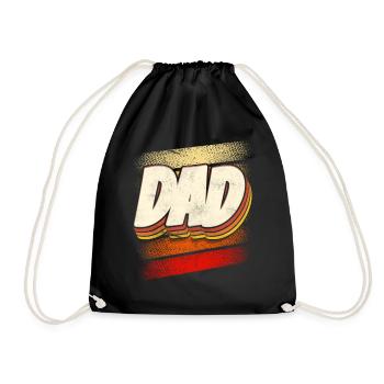 Papa Father Day Proverbs Father Daddy - Drawstring Bag - black - Front