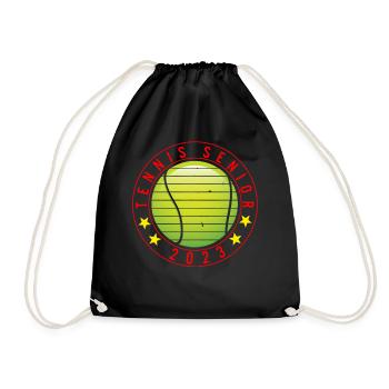 Tennis Senior 2023 T-Shirt - Turnbeutel - Schwarz - Vorne