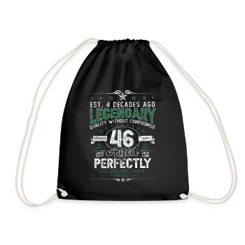 Vintage Légendaire - Vieilli parfaitement 46ème anniversaire - Sac de sport léger - noir - Devant