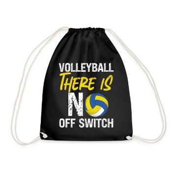 Volleyball Player Team Volleyball - Drawstring Bag - black - Front