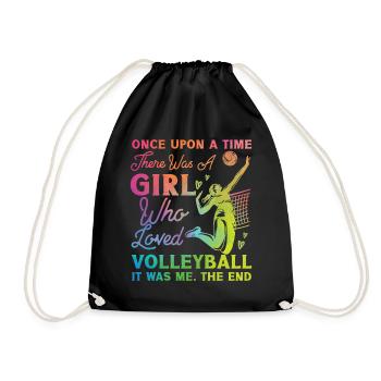 Joueuse de volleyball Équipe Fille - Sac de sport léger - noir - Devant