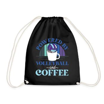 Café de l’équipe de volley-ball - Sac de sport léger - noir - Devant
