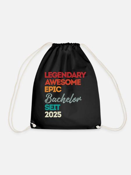 Bachelor 2025 Legendary Awesome Epic Seit 2025 - Turnbeutel - Schwarz