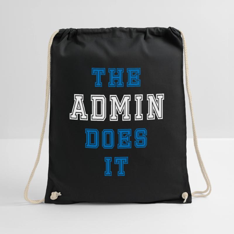 The Admin does it Admin Geschenk Turnbeutel