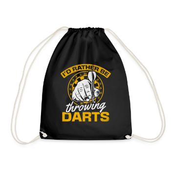 Les joueurs de fléchettes jouent aux fléchettes Je préférerais - Sac de sport léger - noir - Devant