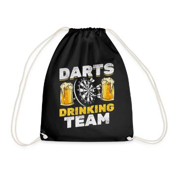 Darts Drinking Team Drôle joueur de fléchettes - Sac de sport léger - noir - Devant