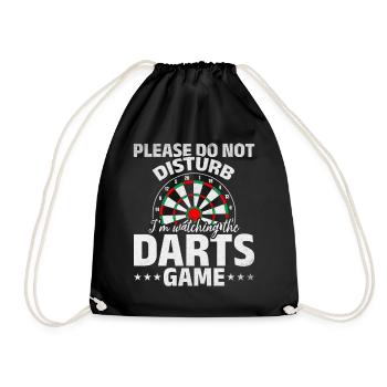Please do not disturb I watch the darts game - Drawstring Bag - black - Front