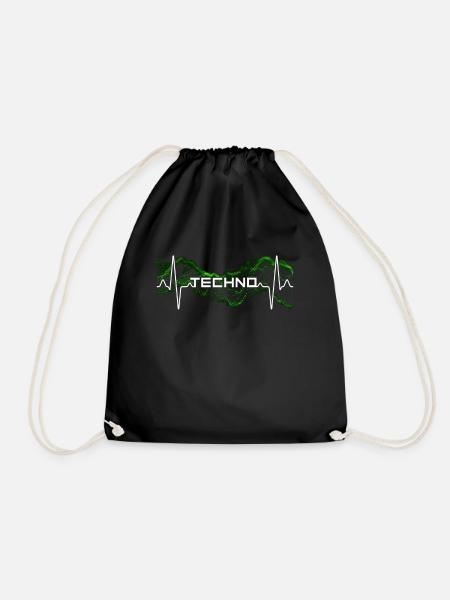 Techno Heartbeat - Sac de sport léger - noir