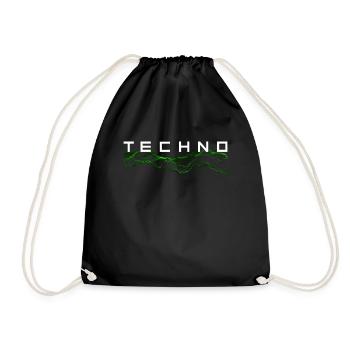 Techno - Sac de sport léger - noir - Devant