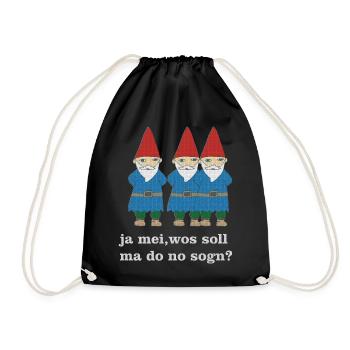 nains de jardin bavarois - Sac de sport léger - noir - Devant