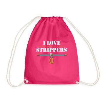 I love Strippers Électronicien Électrotechnicien - Sac de sport léger - fuchsia - Devant