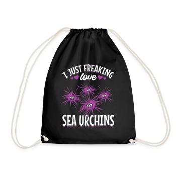 Je panique comme des oursins - Sac de sport léger - noir - Devant