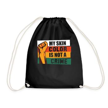 Black History Month Black History American - Turnbeutel - Schwarz - Vorne